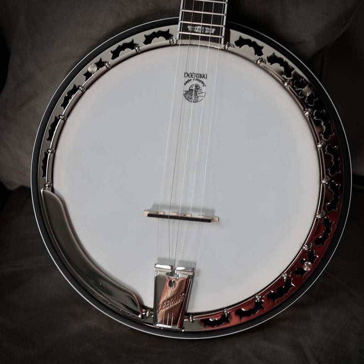 Deering White Lotus Banjo - Lightweight Bluegrass Banjo