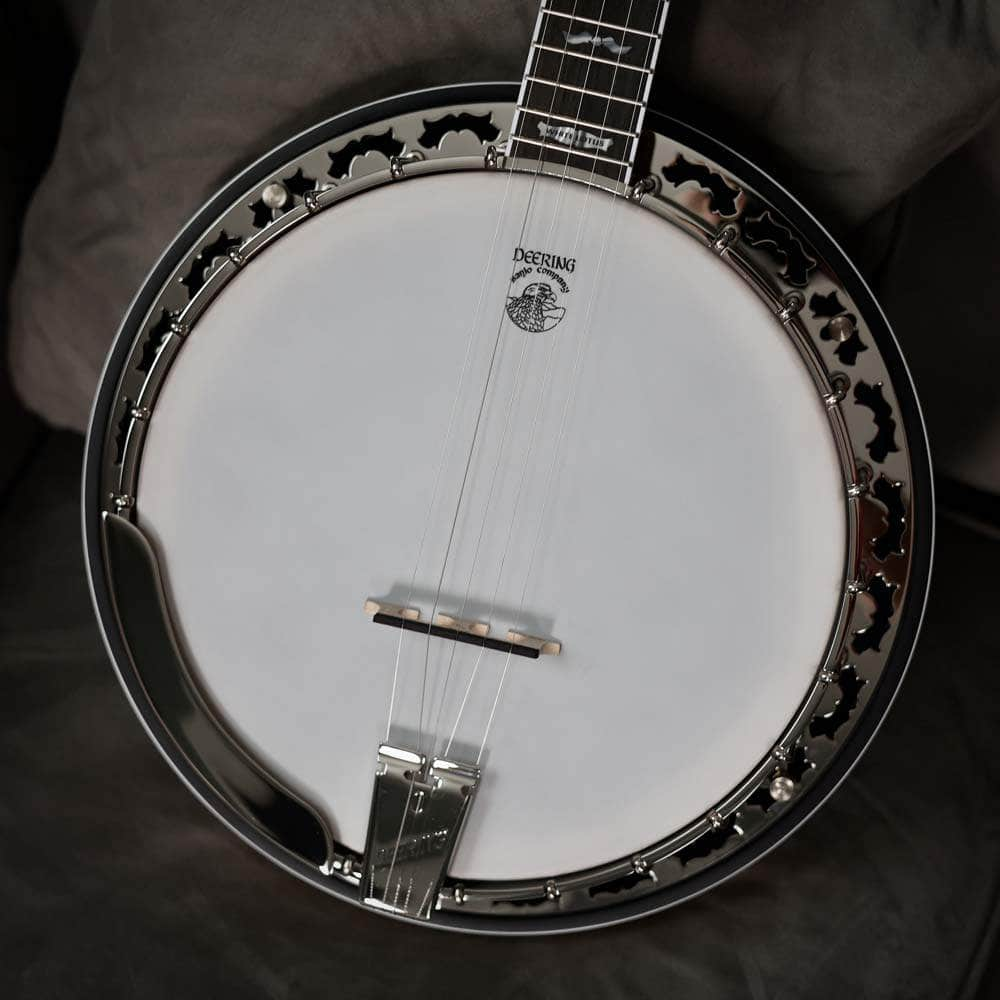 Deering White Lotus Banjo - Lightweight Bluegrass Banjo