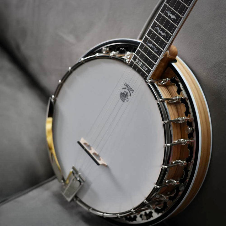 Deering White Lotus Banjo - Lightweight Bluegrass Banjo