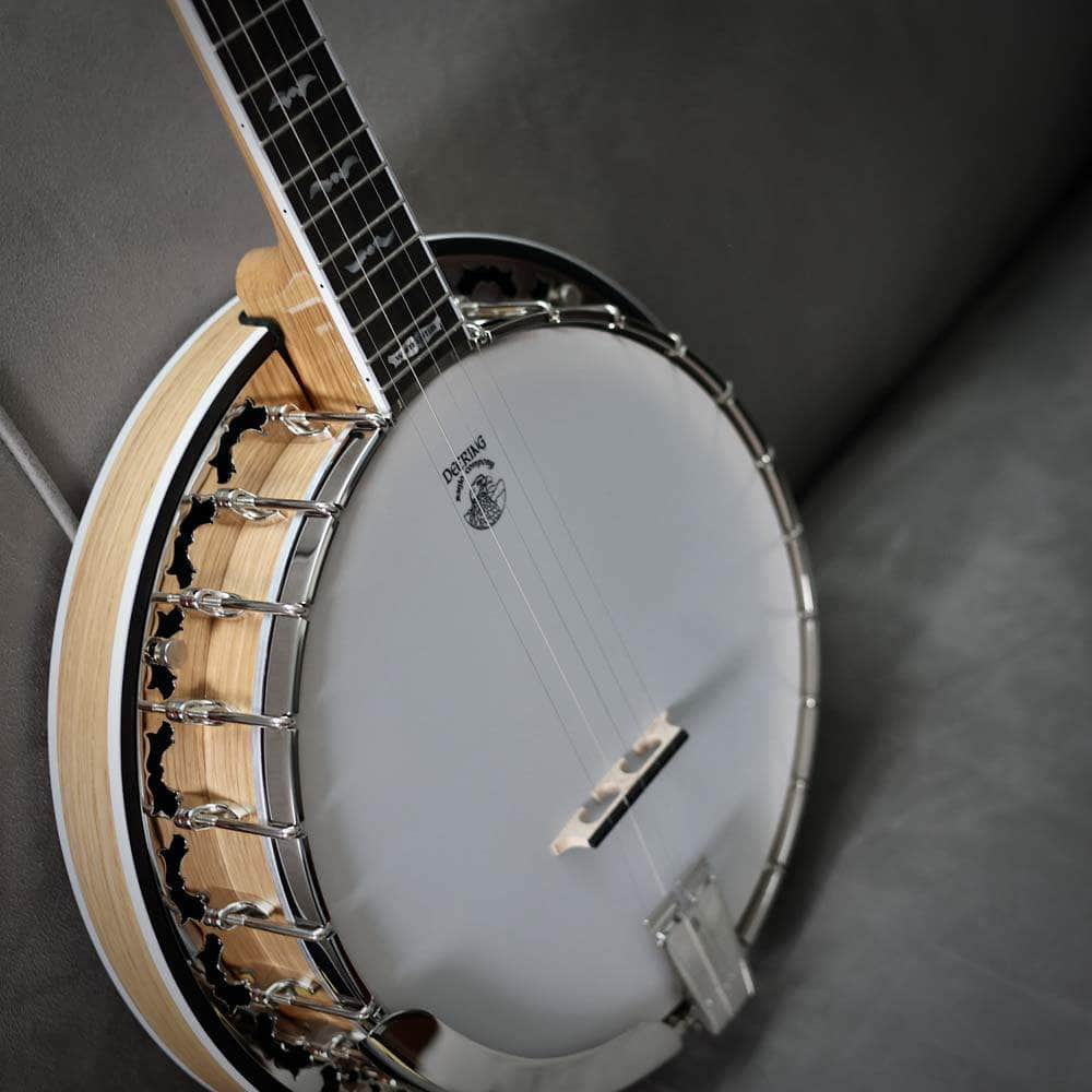 Deering White Lotus Banjo - Lightweight Bluegrass Banjo