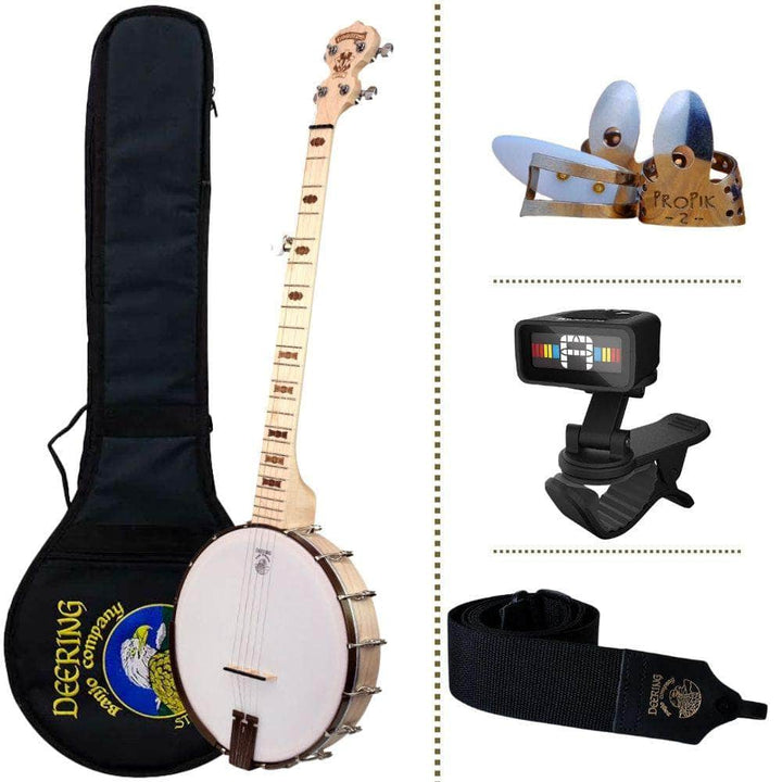 Beginner Banjo Package - Deering Goodtime Banjo Deering 5 String Banjos