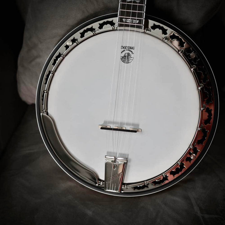 Deering White Lotus Banjo - Lightweight Bluegrass Banjo Deering 5 String Banjos