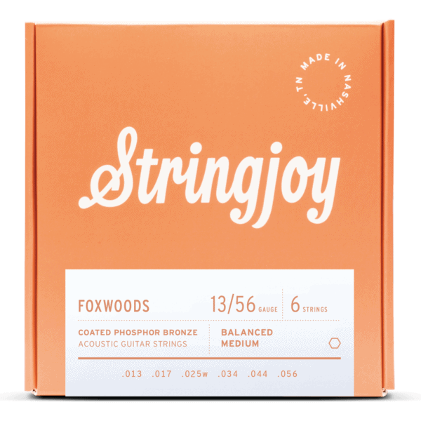 Stringjoy Foxwoods | Medium Gauge (13-56) Coated Phosphor Bronze Acoustic Guitar Strings Stringjoy Guitar Strings