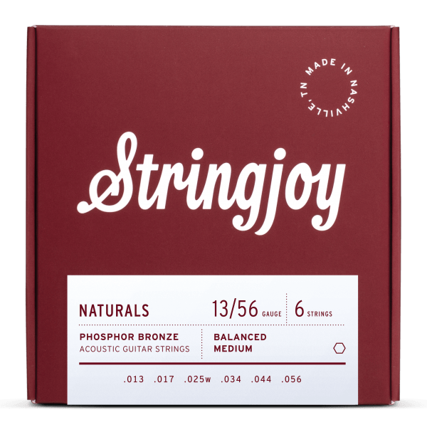 Stringjoy Naturals | Medium Gauge (13-56) Phosphor Bronze Acoustic Guitar Strings Stringjoy Guitar Strings