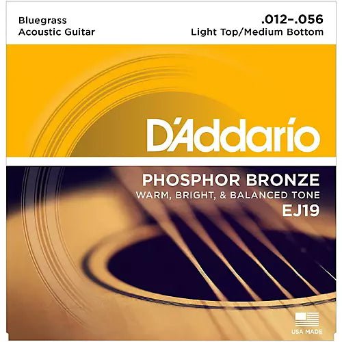 Cleartone Phosphor Bronze Light Acoustic Guitar Strings 12 53